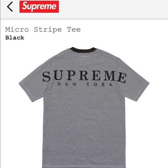 Supreme Other - SUPREME Micro Stripe Tee